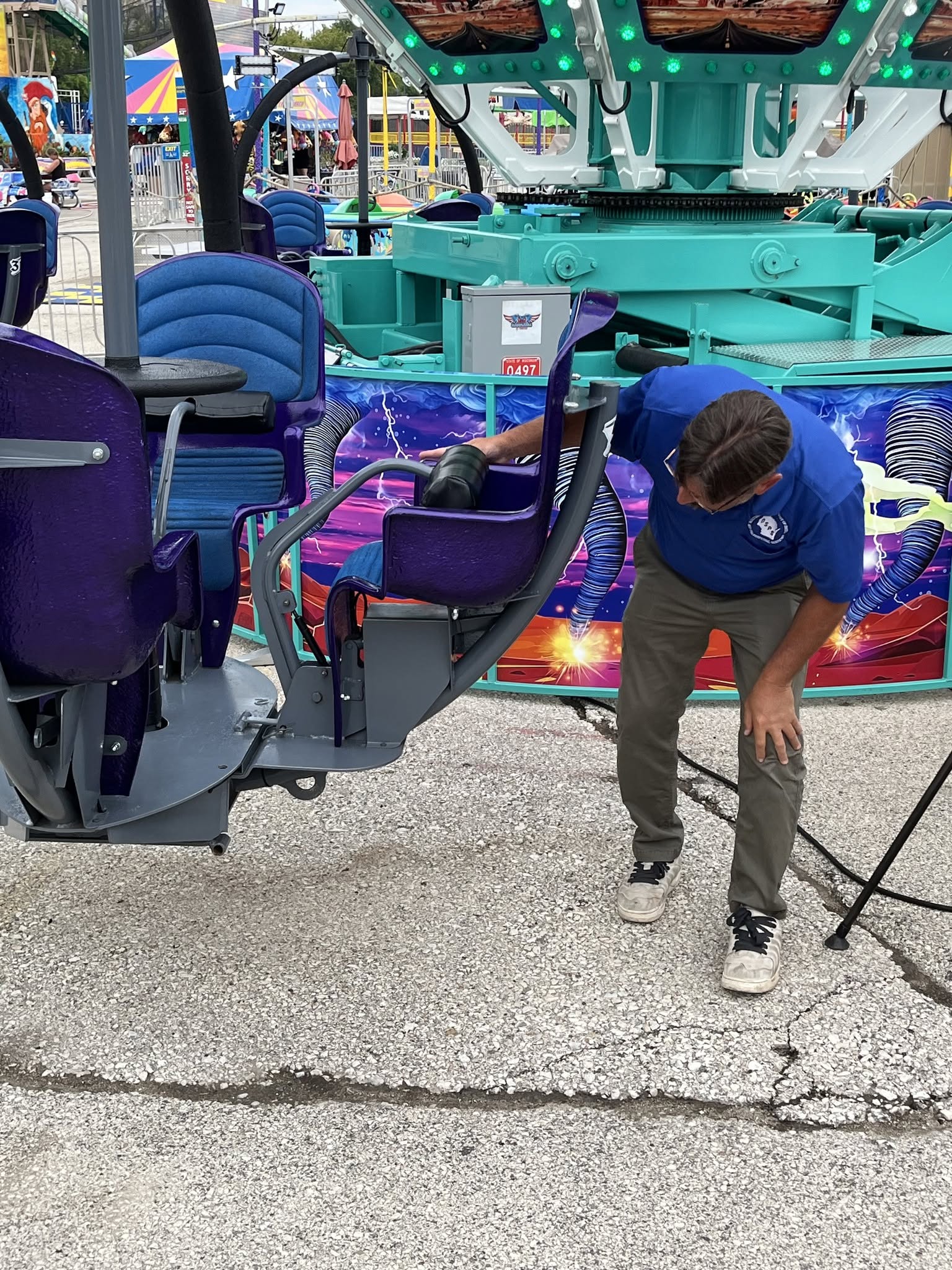 Wisconsin DSPS inspection staff look over the rides at the 2026 Wisconsin State Fair