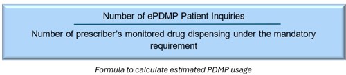 Formula ePDMP Drug Dispensing