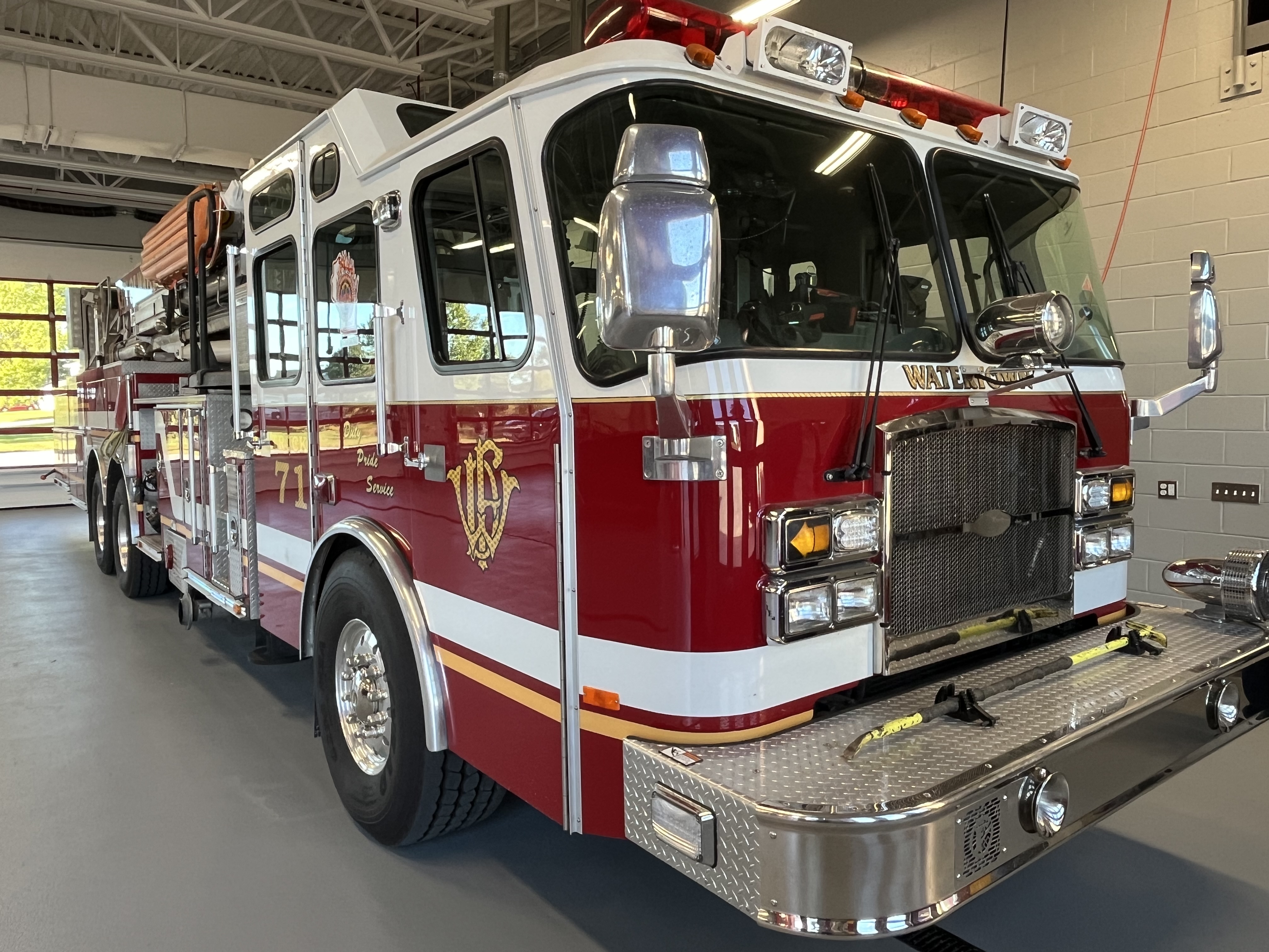 Fire truck at Wisconsin fire department